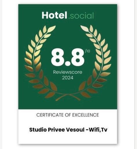 Studio Privee Vesoul -Wifi,Tv,Clim,Parking Gratuit Екстериор снимка